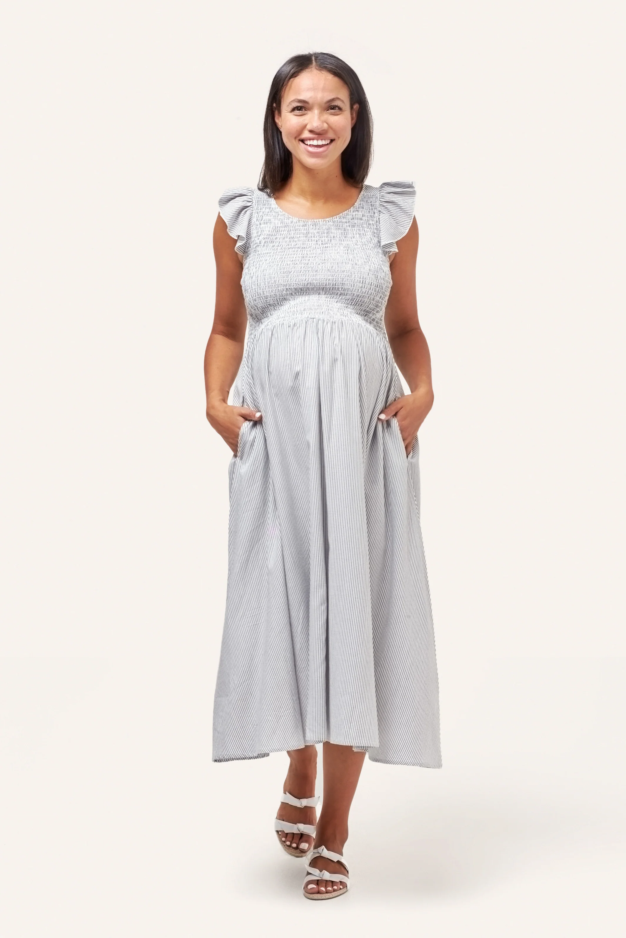 Harper Smocked During + After Dress - Image 4