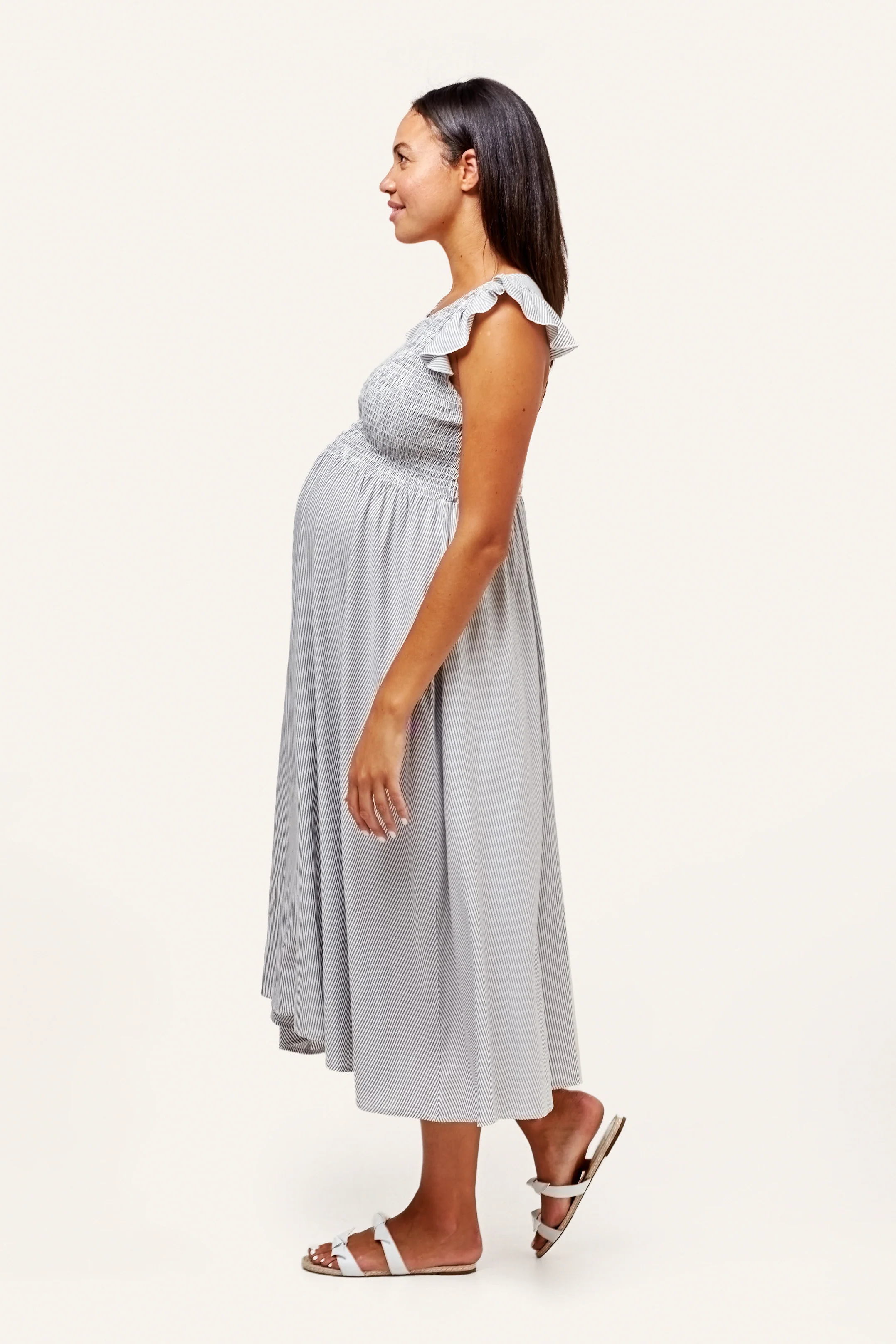 Harper Smocked During + After Dress - Image 6